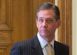 FILE - Attorney Bruce Castor heads back into the courtroom in Norristown, Pennsylvania, Feb. 2, 2016.