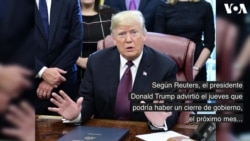 Trump: Podría haber cierre de gobierno, el próximo mes, por frontera con México
