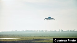 An Amazon Prime Air drone is seen in flight in this Amazon handout photo. (Amazon)