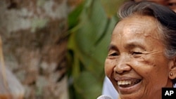 FILE - Former Khmer Rouge district chief Im Chaem.