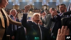 Претседателот на САД рече дека неговата администрација „постигна повеќе за 43 дена отколку што повеќето администрации постигнаа за четири или осум години, а ние само што почнуваме“.