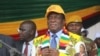 Zimbabwe's President Emmerson Mnangagwa addressing members of his Zanu PF party in Gweru town, about 350 kilometers south of Harare, May 31, 2018. (S. Mhofu for VOA) 