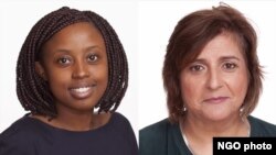 Muthoki Mumo (kushoto) na Angela Quintal 