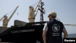 FILE PHOTO: U.N. ship brings food relief from Ukraine to drought-hit Horn of Africa in Djibouti