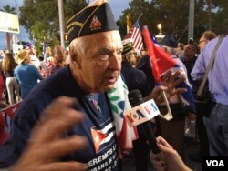 Juan Alberto Vasquez, U.S. Army veteran and exiled Cuban, arrived in Miami when he was 18 years old. (VOA / G. Tobias)