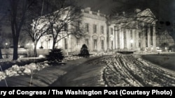 The White House on the night of Feb. 18, 1907