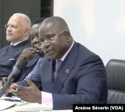 Pierre Ngolo, à Brazzaville, le 28 août 2018. (VOA/Arsène Séverin)