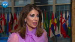 State Department Spokesperson Morgan Ortagus talks to VOA's Navbahor Imamova, Washington, February 6, 2020