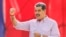Venezuela's President Nicolas Maduro gestures to supporters during a rally in Caracas, Venezuela, Feb. 27, 2025.
