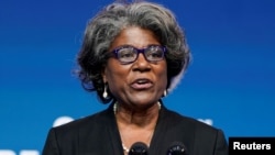 拜登总统提名出任美国驻联合国大使的琳达·托马斯-格林菲尔德 （2020年11月24日）