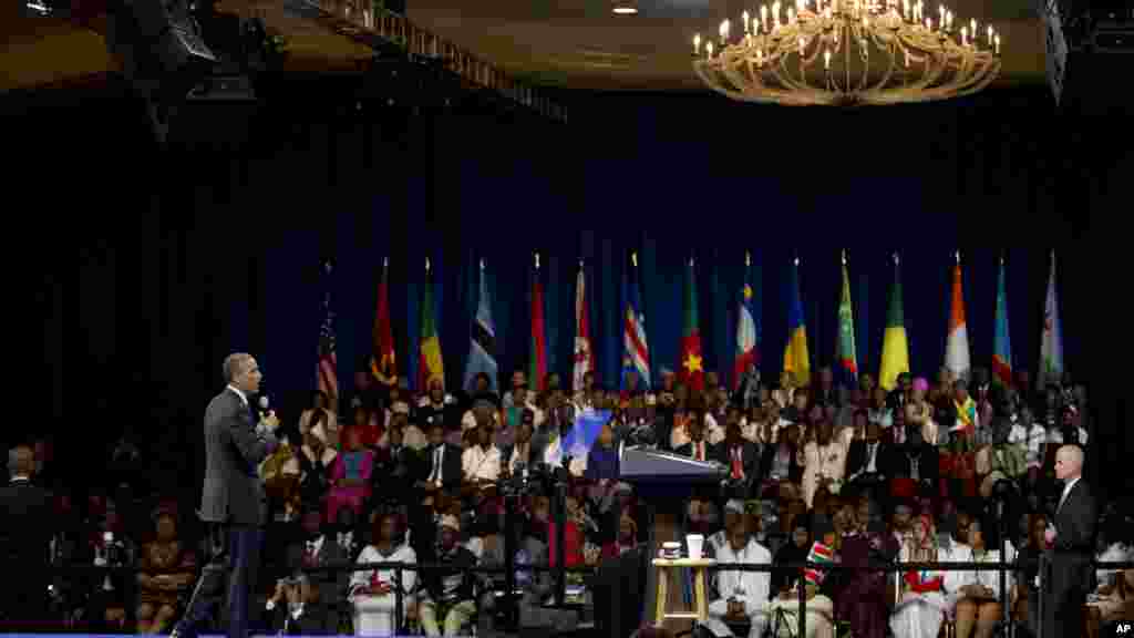 Shugaba Barack Obama a YALI 2015.