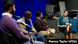 Francis Madi, a regional outreach associate with the New York Immigration Coalition, defends the sanctuary cities movement as a public safety concern. She says the public is at greater risk if undocumented residents are afraid to report crimes.