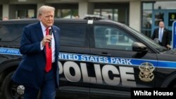 بازدید دونالد ترامپ از گارد ملی و پلیس در واشنگتن