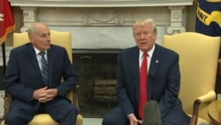 Trump Welcomes Kelly as Chief of Staff