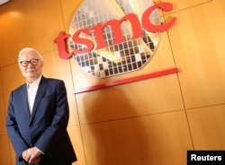 Taiwan Semiconductor Manufacturing Company (TSMC) chairman Morris Chang poses during an interview with Reuters in Hsinchu, Taiwan October 5, 2017.