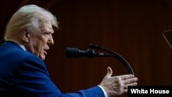 FILE - US President Donald Trump, February 2025.