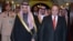 A handout photo released by the Press Information Department (PID) shows Pakistani Prime Minister Muhammad Nawaz Sharif (R) welcoming Saudi Crown Prince Salman bin Abdul Aziz Al- Saud at the Prime Minister's House in Islamabad. Feb. 17, 2014 (AFP)