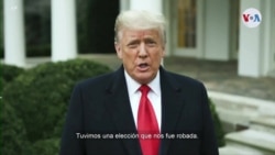 Trump pide a los manifestantes: “Vayan a sus casas en paz”