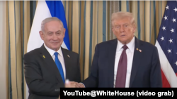 د امریکا ولسمشر ډونالد ټرمپ او د اسراییلو صدراعظم بنیامېن نتنیاهو