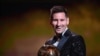 Lionel Messi a reçu le Ballon d'Or 2021, Paris, le 29 novembre 2021. 