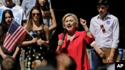 Democratic presidential candidate Hillary Clinton speaks during a campaign event July 3, 2015, in Hanover, New Hampshire.