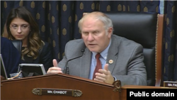 FILE - Rep. Steve Chabot speaks at House subcommittee hearing on Hong Kong, Dec. 2, 2014.