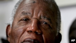 Chinua Achebe, Nigerian-born novelist and poet at his home on the campus of Bard College in Annandale-on-Hudson, New York where he is a professor Tuesday, Jan. 22, 2008.