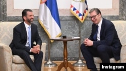 President of Serbia Aleksandar Vucic with Donald Trump Jr. in Belgrade (Foto: FoNet/Instagram)