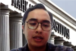 Agil Oktaryal, PSHK Indonesia., dalam tangkapan layar. (Foto: VOA/Nurhadi Sucahyo)