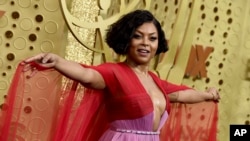 Taraji P. Henson arrives at the 71st Primetime Emmy Awards on Sunday, Sept. 22, 2019, at the Microsoft Theater in Los Angeles. (Photo by Jordan Strauss/Invision/AP)