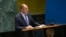 Russian Foreign Minister Sergey Lavrov addresses the 79th session of the United Nations General Assembly in New York, Sept. 28, 2024.