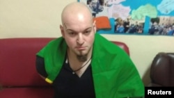 Luca Traini, usia 28 tahun, terlihat di Macerata, Italia (3/2). 