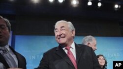 International Monetary Fund [IMF] Managing Director Dominique Strauss Kahn attends the IMF/World Bank spring meetings in Washington, April 15, 2011