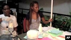 Haitians being treated for cholera in the Artibonite region of the country, 22 Oct 2010