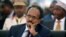 FILE - Somalia's President Mohamed Abdullahi, popularly known as Farmajo, Feb. 22, 2017.