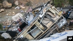 Kecelakaan bus di kawasan Amdoun, Tunisia, menewaskan sedikitnya 22 penumpang, Minggu (1/12).