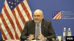 美國在台協會處長谷立言。 (2024年9月4日，美國之音特約記者李昕儒攝影)