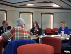 Members of Fort Wayne for Syrian Refugees believe the government controversy will die down and Syrian refugees will be accepted into Indiana in 2016. They say they must "humanize" Arabs by socializing with resistant residents. (C. Presutti/VOA)