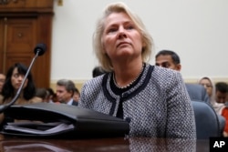 Acting Assistant Secretary of State for East Asian and Pacific Affairs Susan Thornton attends a House Foreign Affairs Committee hearing on North Korea sanctions, Sept. 12, 2017, on Capitol Hill in Washington.