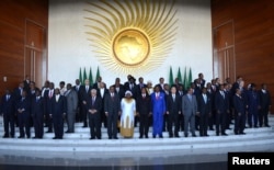 የአፍሪካ አገሮች መሪዎች በአፍሪካ ህብረት ዋና ጽ/ቤት /ፋይል ፎቶ/