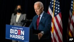 Joe Biden et Kamala Harris lors de l'élection présidentielle de 2020.