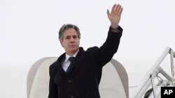 آنتونی بلینکن در تالین، استونی - ۸ مارس ۲۰۲۲