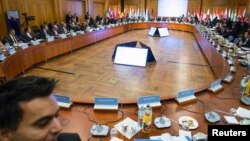 The 'Conference on the Syrian Refugee Situation - supporting stability in the region' starts in Berlin, Oct. 28, 2014. 