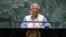FILE - Muhammad Yunus, chief adviser of Bangladesh addresses the 79th United Nations General Assembly at U. headquarters in New York, Sept. 27, 2024. 