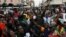Protesters calling for Zimbabwean President Robert Mugabe to step down take to the streets in Harare, Zimbabwe, Nov. 18, 2017. 