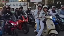 افزایش حضور زنان موترسایکل‌سوار در شهرهای ایران