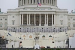 Preparations take place for President-elect Joe Biden's inauguration on the West Front of the U.S. Capitol in Washington, Jan. 8, 2021.