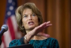 Sen. Lisa Murkowski, R-Alaska, speaks in Washington, Dec. 11, 2018.