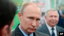 Vladimir Poutine lors d'un déplacement à Krasnodar, Russie, le 12 mars 2018 