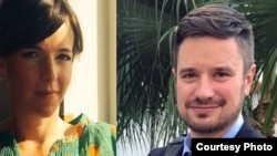 Les experts de l'ONU Zaida Catalan et Michael Sharp, tués au Kasaï alors qu'ils enquêtaient sur des fosses communes, RDC, mars 2017.